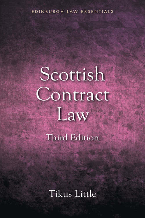 Book cover of Scottish Contract Law Essentials (Edinburgh Law Essentials)