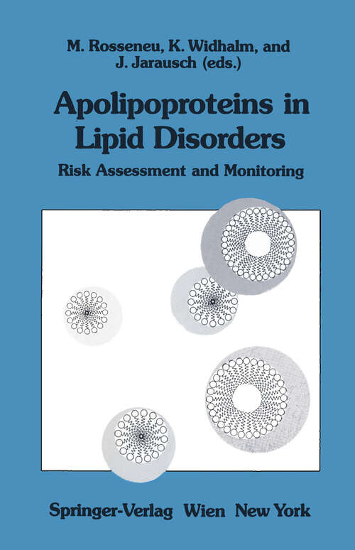 Book cover of Apolipoproteins in Lipid Disorders: Risk Assessment and Monitoring (1991)