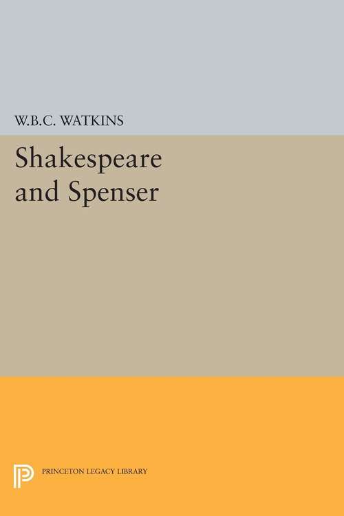 Book cover of Shakespeare and Spenser