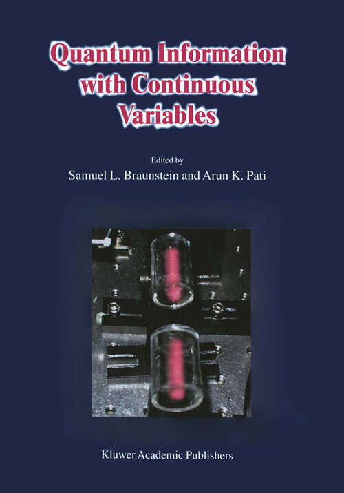 Book cover of Quantum Information with Continuous Variables (2003)