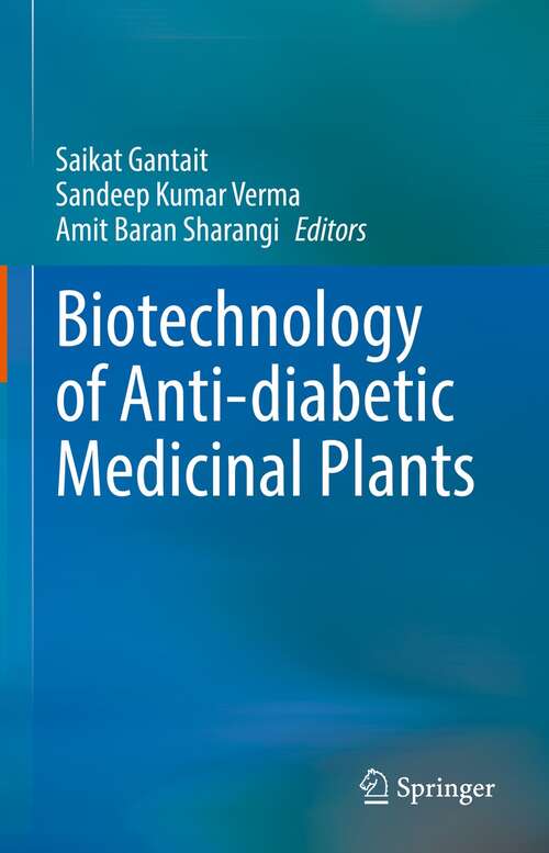 Book cover of Biotechnology of Anti-diabetic Medicinal Plants (1st ed. 2021)