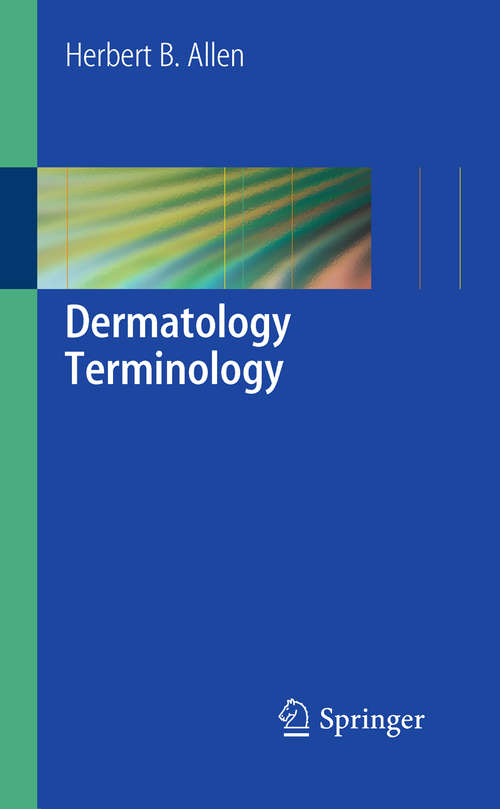 Book cover of Dermatology Terminology (2010)