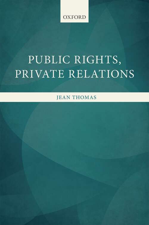 Book cover of Public Rights, Private Relations