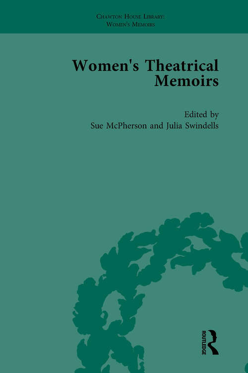 Book cover of Women's Theatrical Memoirs, Part II vol 8