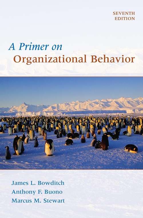 Book cover of A Primer on Organizational Behavior
