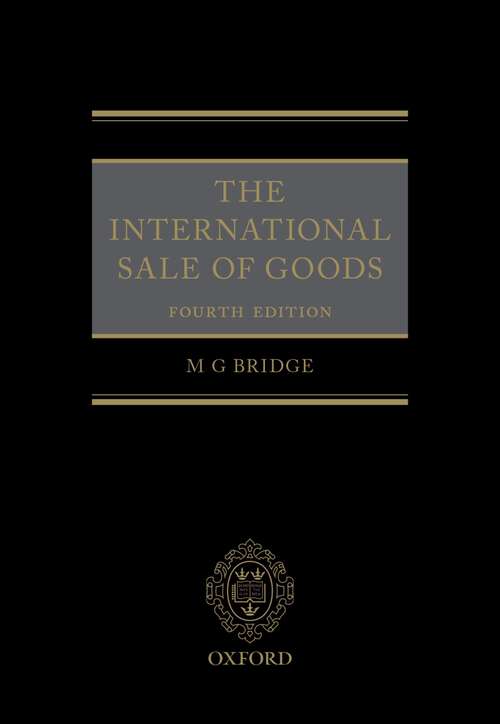 Book cover of The International Sale of Goods