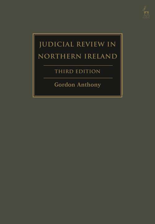 Book cover of Judicial Review in Northern Ireland