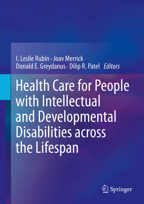 Book cover of Health Care for People with Intellectual and Developmental Disabilities across the Lifespan (1st ed. 2016)