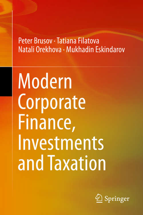 Book cover of Modern Corporate Finance, Investments and Taxation (2015)