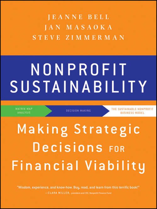 Book cover of Nonprofit Sustainability: Making Strategic Decisions for Financial Viability