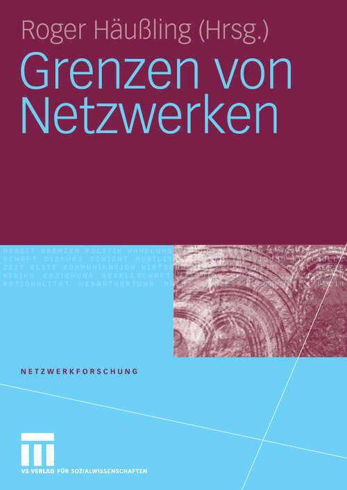 Book cover of Grenzen von Netzwerken (2009) (Netzwerkforschung)