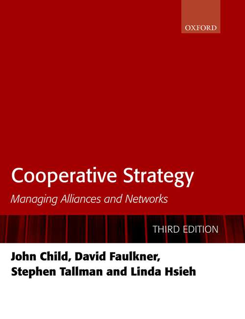 Book cover of Cooperative Strategy: Managing Alliances and Networks