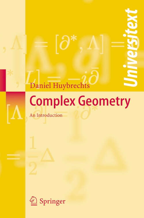 Book cover of Complex Geometry: An Introduction (2005) (Universitext)