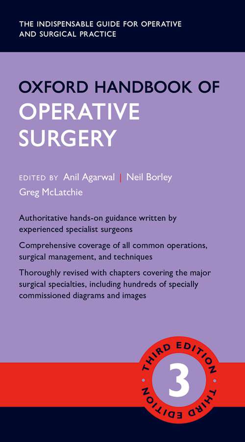 Book cover of Oxford Handbook of Operative Surgery (Oxford Medical Handbooks)