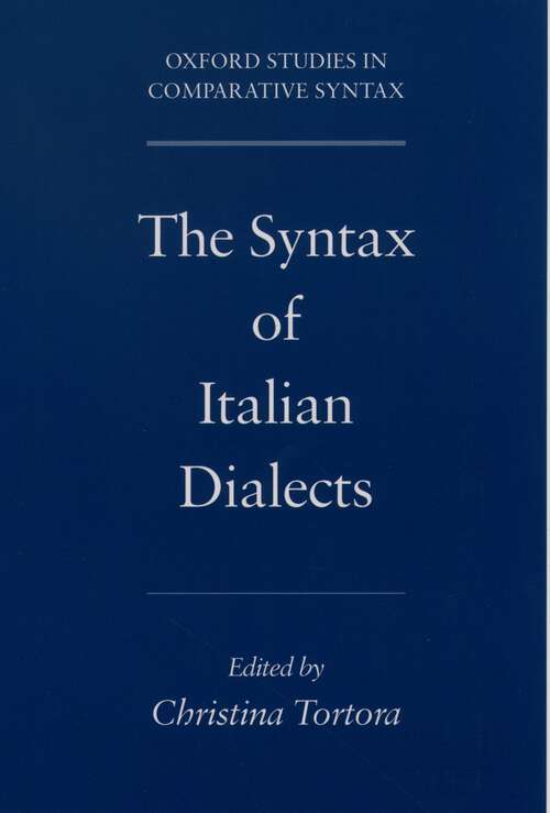 Book cover of The Syntax Of Italian Dialects