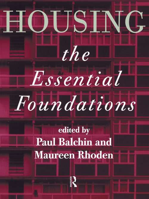 Book cover of Housing: The Essential Foundations