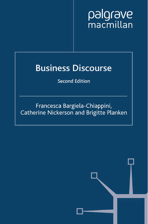 Book cover of Business Discourse (2nd ed. 2013) (Research and Practice in Applied Linguistics)