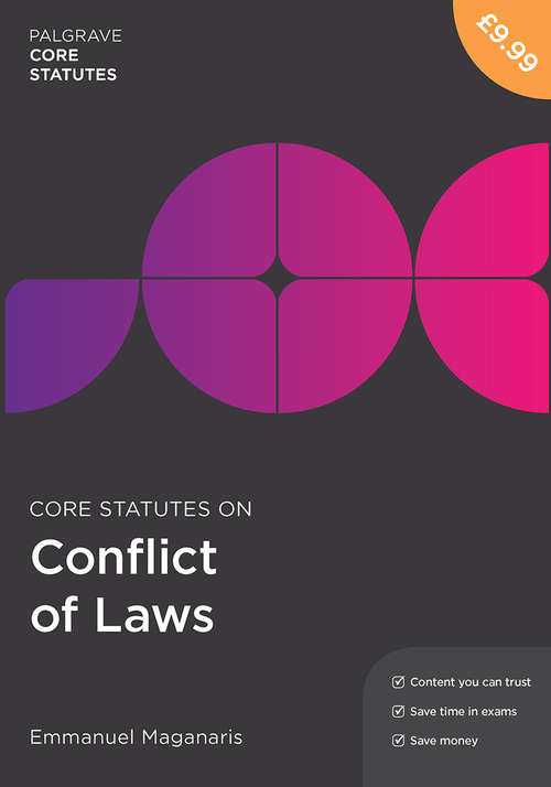 Book cover of Core Statutes on Conflict of Laws (Palgrave Core Statutes)