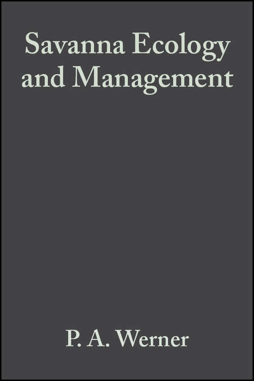 Book cover of Savanna Ecology and Management: Australian Perspectives and Intercontinental Comparisons