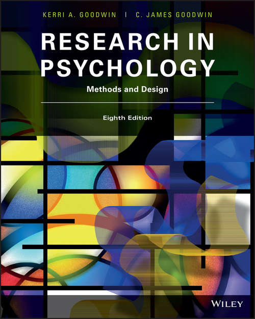 Book cover of Research in Psychology: Methods and Design