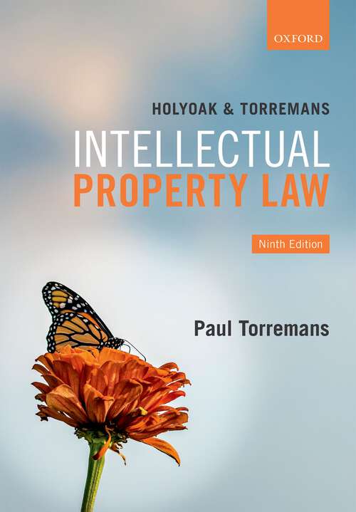 Book cover of Holyoak and Torremans Intellectual Property Law