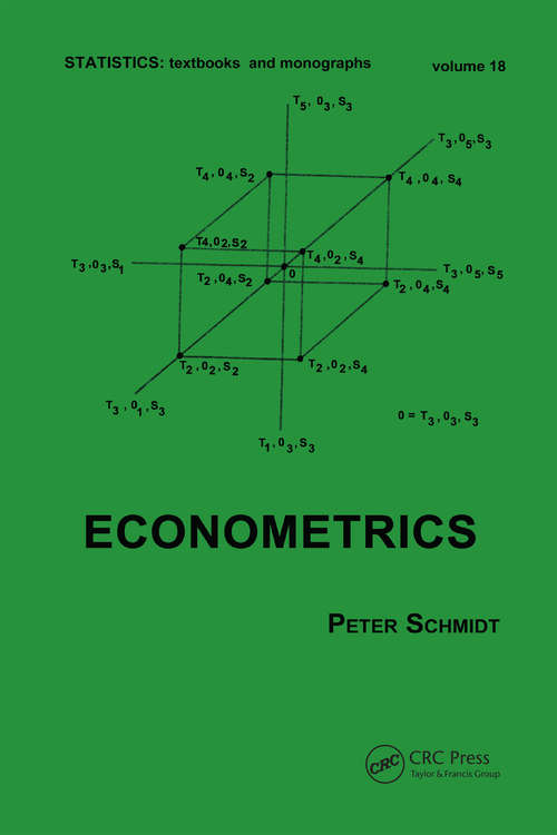 Book cover of Econometrics