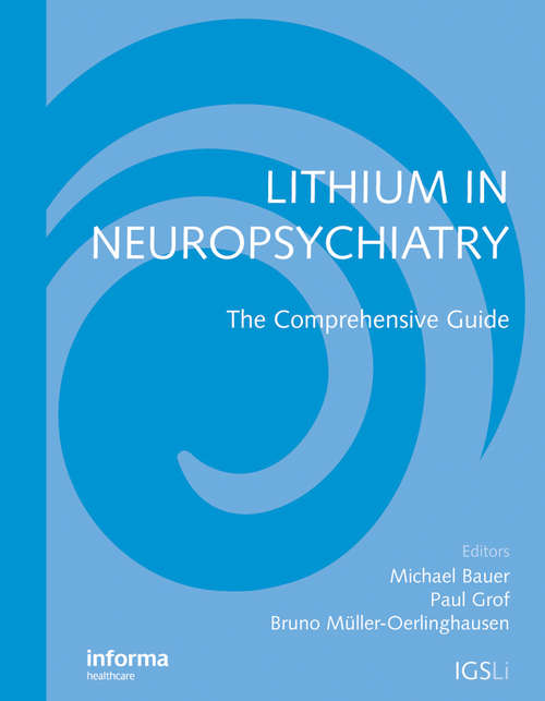 Book cover of Lithium in Neuropsychiatry: The Comprehensive Guide