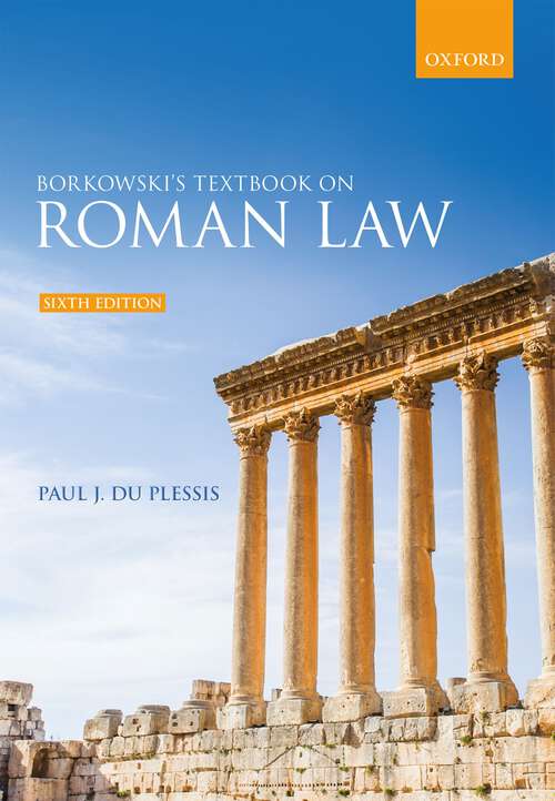 Book cover of Borkowski's Textbook on Roman Law