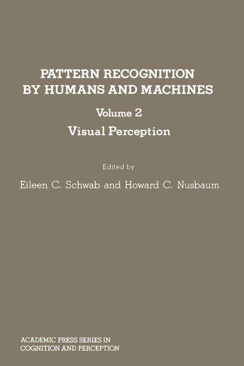 Book cover of Pattern Recognition by Humans and Machines: Visual Perception
