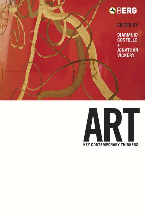 Book cover of Art: Key Contemporary Thinkers