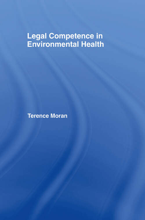 Book cover of Legal Competence in Environmental Health