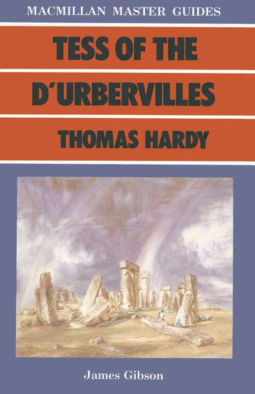 Book cover of Tess of the D’Urbervilles by Thomas Hardy (1st ed. 1986) (Bloomsbury Master Guides)