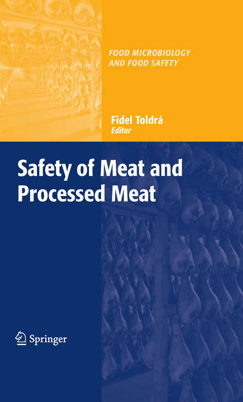 Book cover of Safety of Meat and Processed Meat (2009) (Food Microbiology and Food Safety)