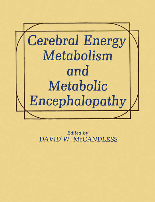 Book cover of Cerebral Energy Metabolism and Metabolic Encephalopathy (1985)