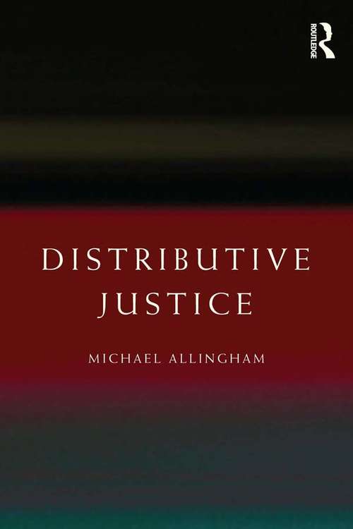 Book cover of Distributive Justice