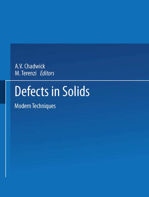 Book cover of Defects in Solids: Modern Techniques (pdf) (1986) (Nato Science Series B:: Vol. 147)