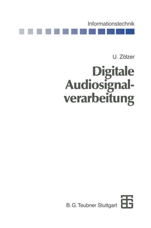 Book cover of Digitale Audiosignalverarbeitung (1996) (Informationstechnik)