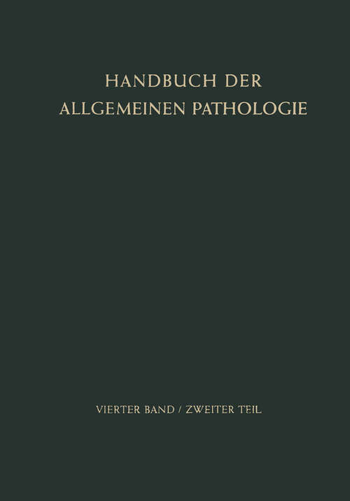 Book cover of Der Stoffwechsel II (1957) (Handbuch der allgemeinen Pathologie: 4 / 2)