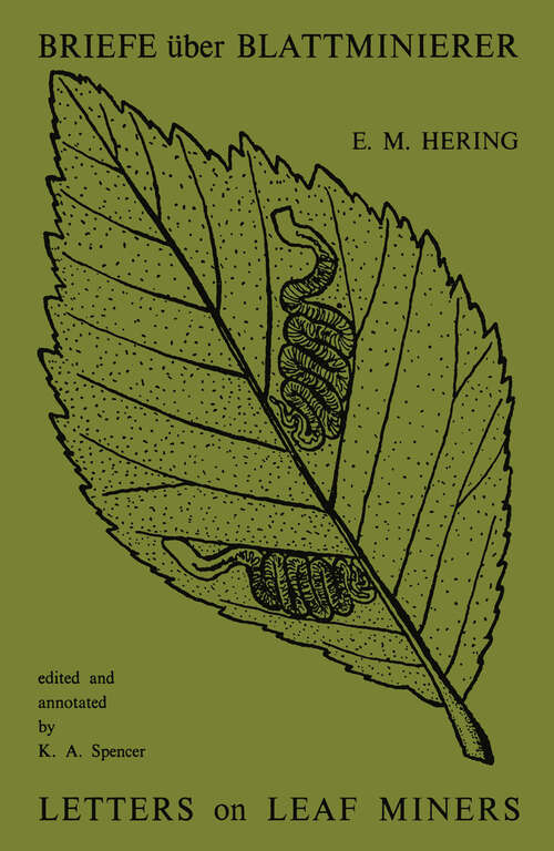 Book cover of Briefe über Blattminierer / Letters on Leaf Miners (1968)