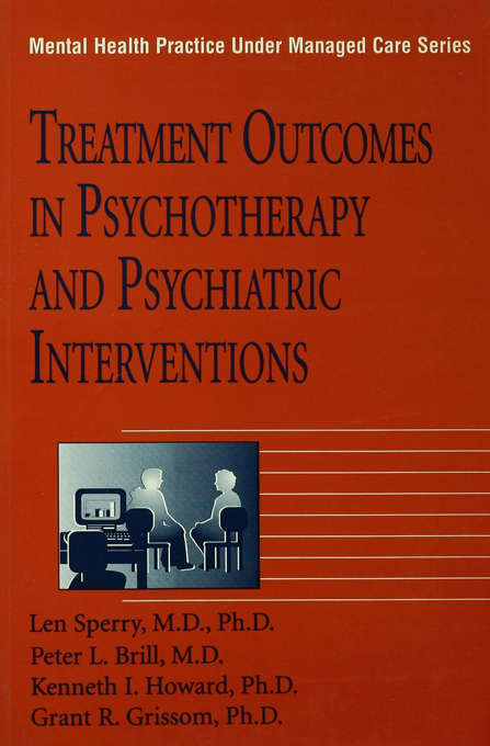 Book cover of Treatment Outcomes In Psychotherapy And Psychiatric Interventions