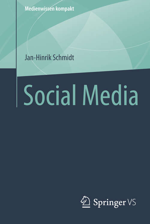 Book cover of Social Media (2013) (Medienwissen kompakt)