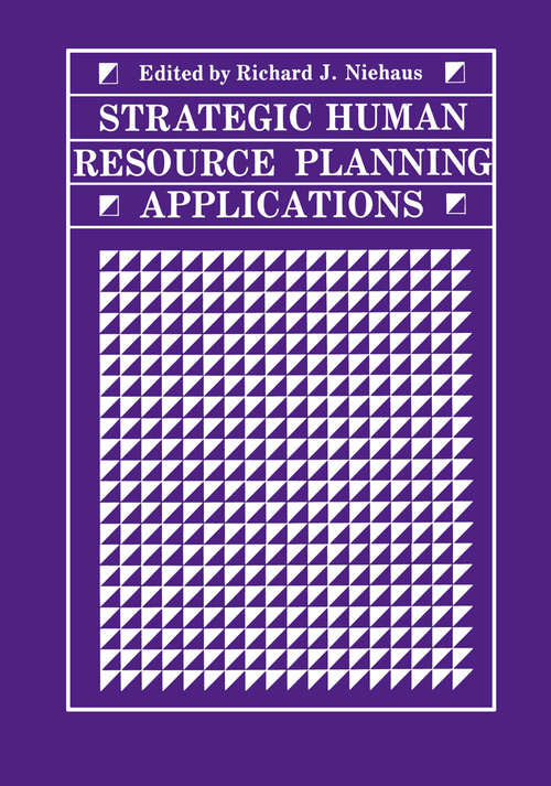 Book cover of Strategic Human Resource Planning Applications (1987)