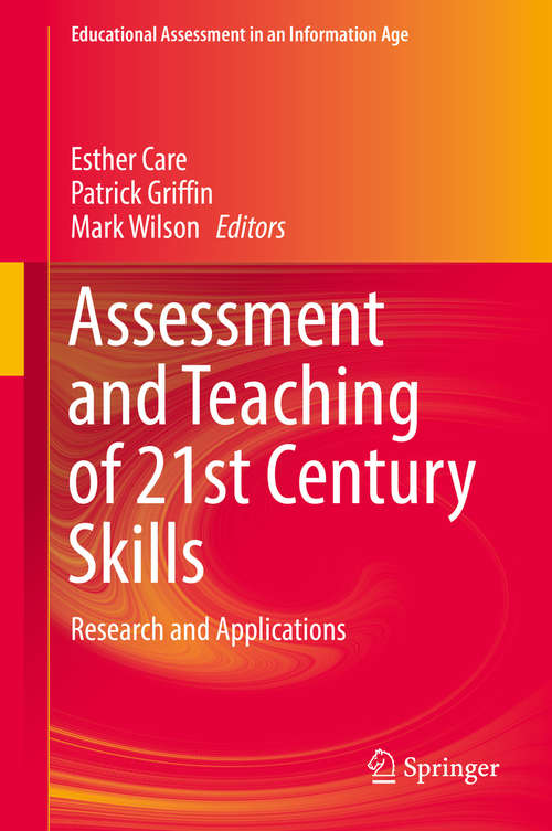 Book cover of Assessment and Teaching of 21st Century Skills: Research and Applications (Educational Assessment in an Information Age)