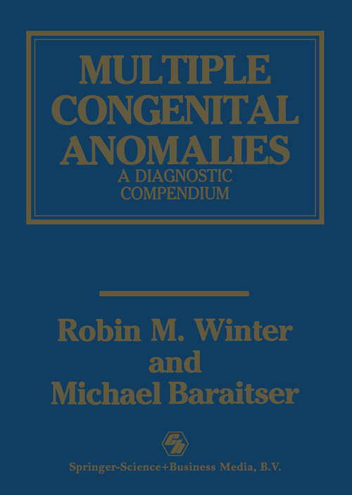 Book cover of Multiple Congenital Anomalies: A Diagnostic Compendium (1991)