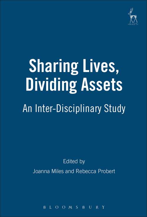 Book cover of Sharing Lives, Dividing Assets (PDF): An Inter-disciplinary Study