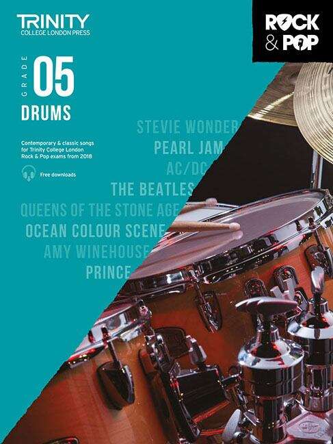 Book cover of TCL017031e Trinity Rock & Pop Drums Grade 5 (PDF): Grade 5