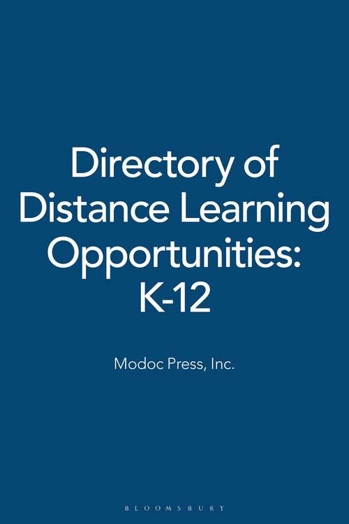 Book cover of Directory of Distance Learning Opportunities: K-12