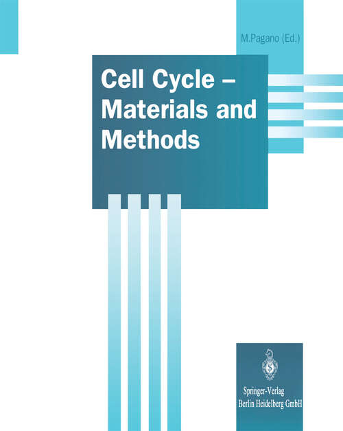 Book cover of Cell Cycle - Materials and Methods (1996) (Springer Lab Manuals)