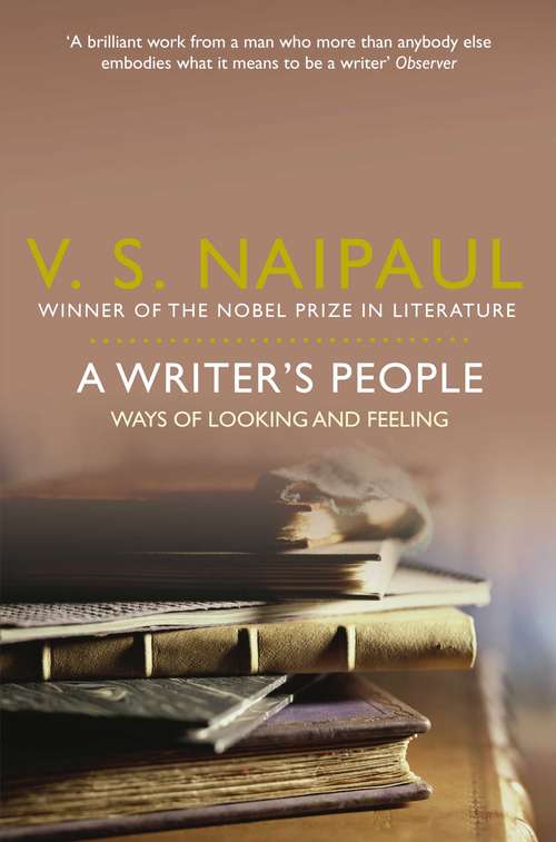 Book cover of A Writer's People: Ways of Looking and Feeling (Vintage International)