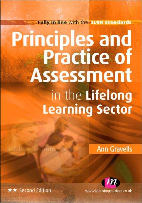 Book cover of Principles And Practice Of Assessment In The Lifelong Learning Sector (PDF)